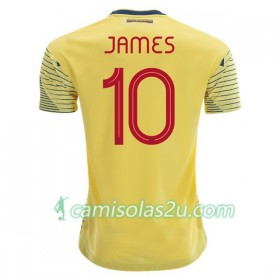Camisolas de Futebol Colômbia James Rodriguez 10 Equipamento Principal Copa América 2019 Manga Curta